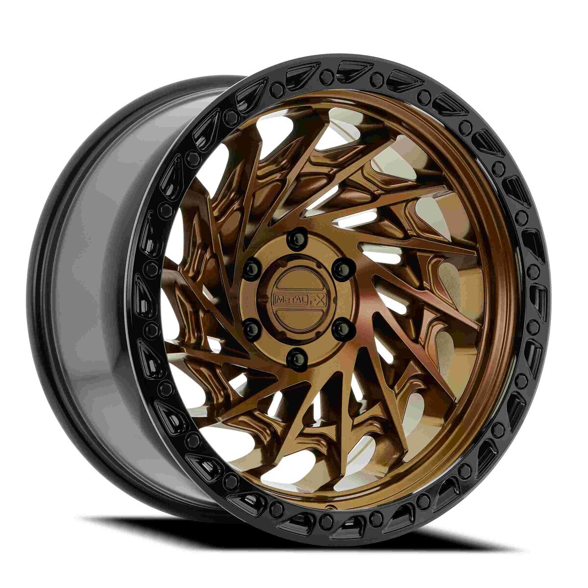Metal-FX Typhoon Truck Wheel Smoked Bronze
