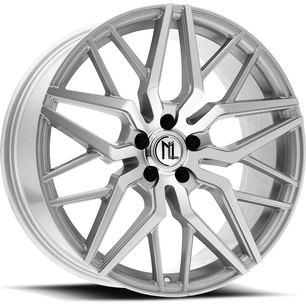 MODERN LUXURY ML-3 WHEELS SILVER MACHINED FACE
