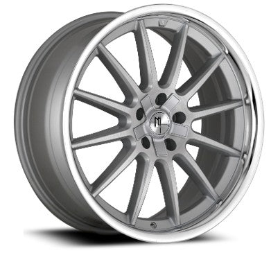 MODERN LUXURY MLF14 WHEELS BRUSHED SILVER W/SS.LIP