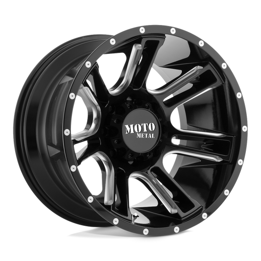 Moto Metal MO982 AMP GLOSS BLACK MILLED
