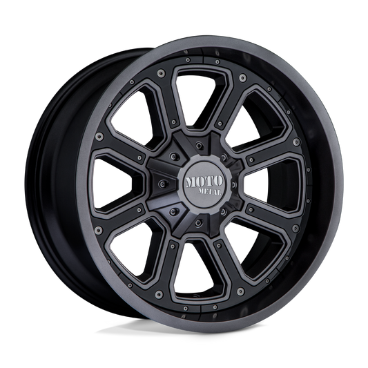 Moto Metal MO984 SHIFT MATTE GRAY GLOSS BLACK INSERTS