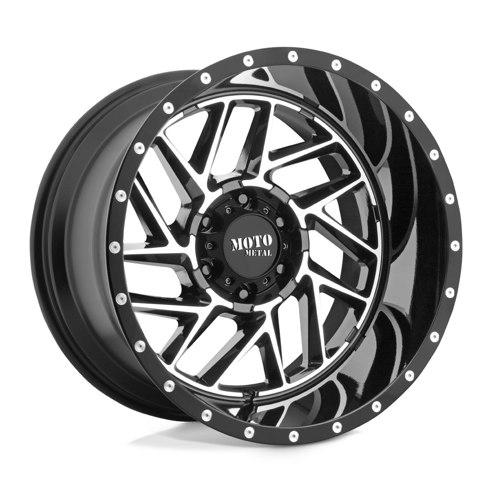 Moto Metal MO985 BREAKOUT GLOSS BLACK MACHINED