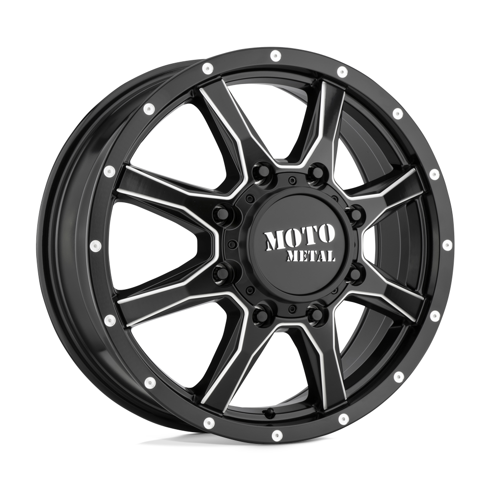 Moto Metal MO995 SATIN BLACK MILLED - FRONT