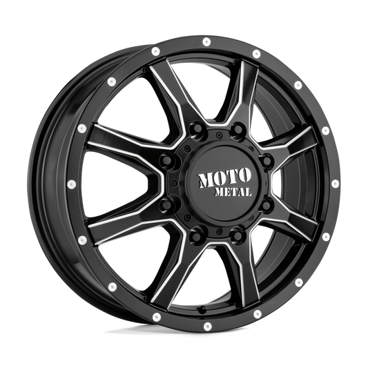 Moto Metal MO995 SATIN BLACK MILLED - FRONT