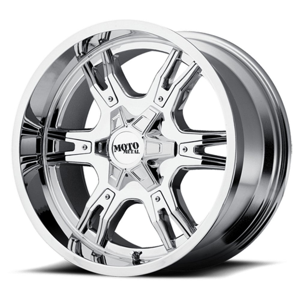 Moto Metal MO969 CHROME WITH RED AND BLACK ACCENTS