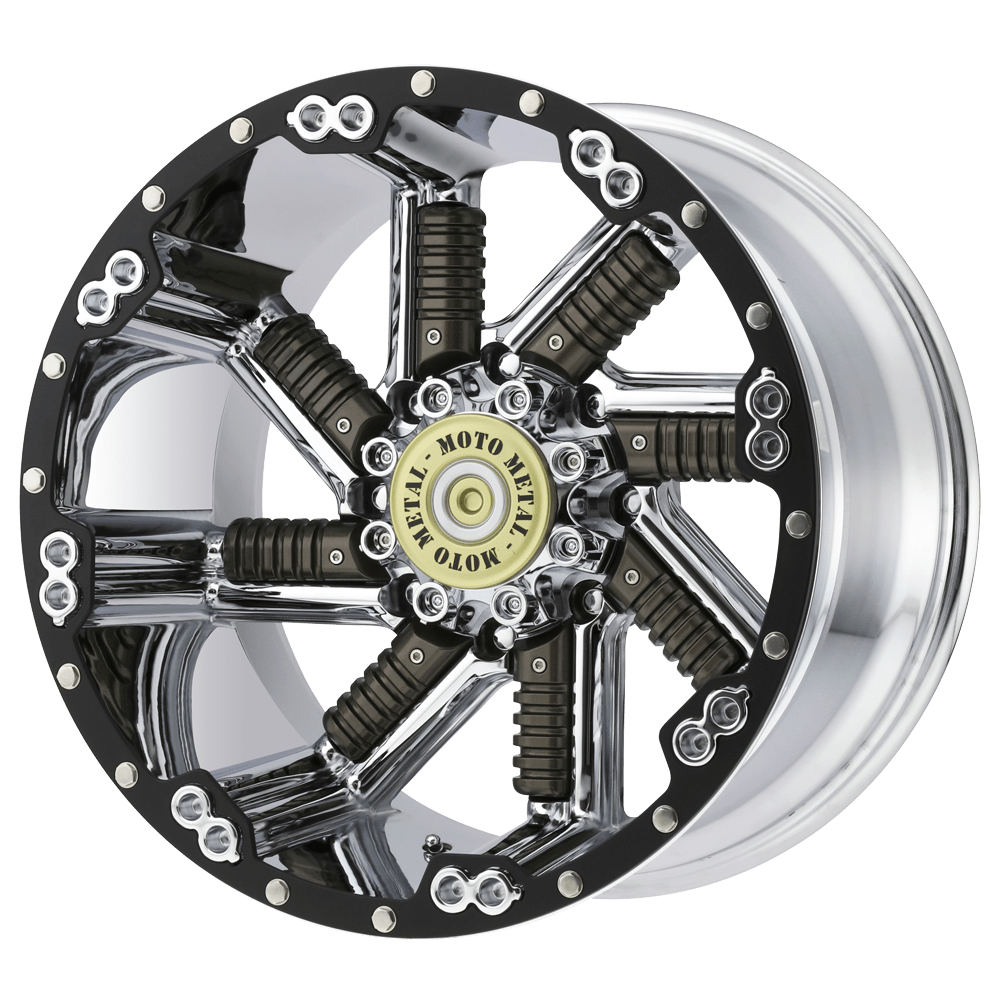 Moto Metal MO979 BUCKSHOT CHROME WITH GUN METAL INSERTS