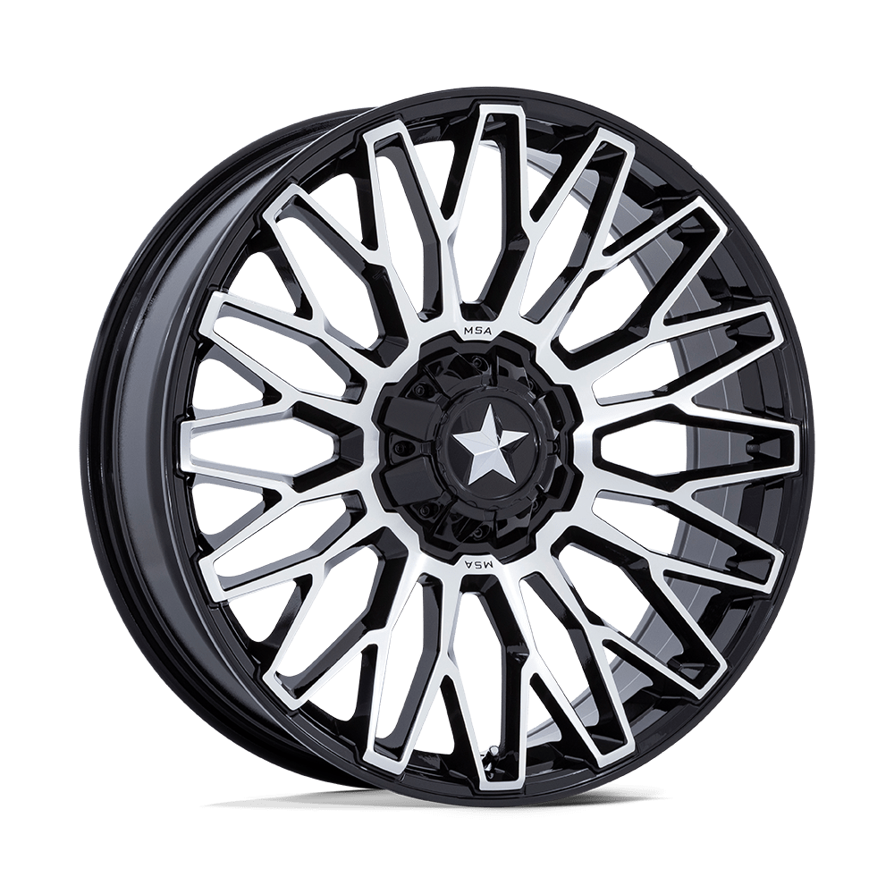MSA Offroad Wheels M50 CLUBBER GLOSS BLACK MACHINED