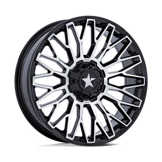 MSA Offroad Wheels M50 CLUBBER GLOSS BLACK MACHINED