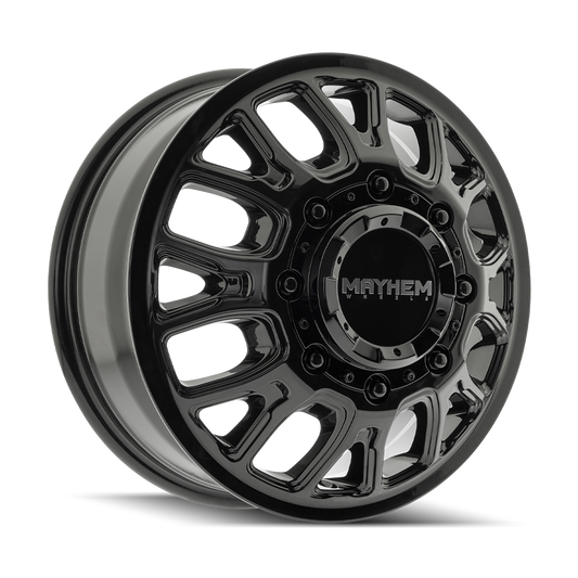 Mayhem Cogent Dually 8107D Front Custom Wheel Gloss Black