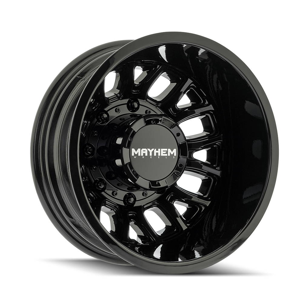 Mayhem Cogent Dually 8107D Outer Custom Wheel Gloss Black