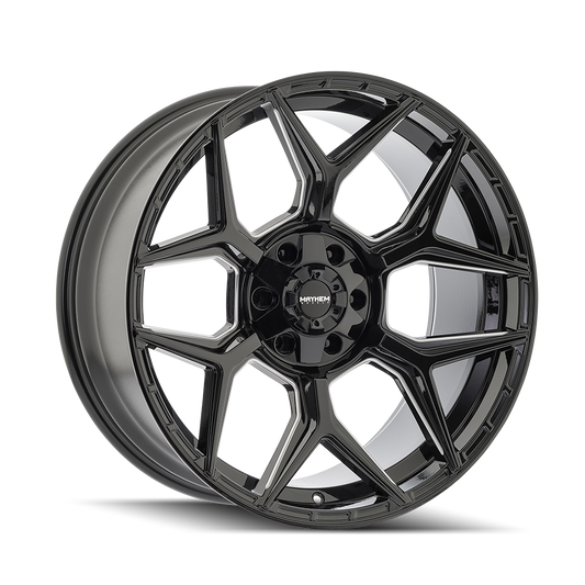 Mayhem Vanquish 8119 Custom Wheel Gloss Black Milled