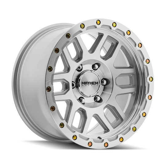 Mayhem Delta 8304 Custom Wheel Machined with Silver Window