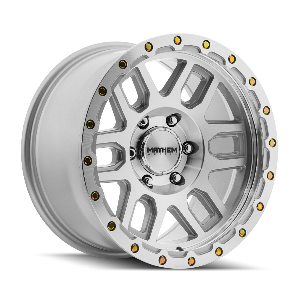 Mayhem Delta 8304 Custom Wheel Machined with Silver Window