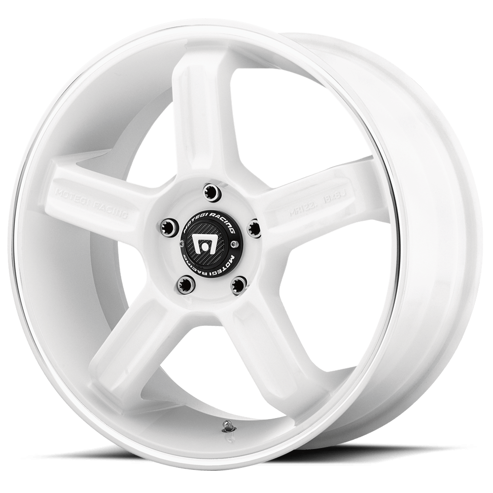 Motegi MR122 WHITE W/ MACHINED STRIPE