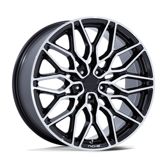 Niche 1PC NC277 CALABRIA 5 GLOSS BLACK MACHINED