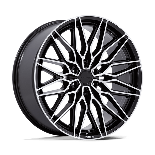 Niche 1PC NC278 CALABRIA 6 GLOSS BLACK MACHINED