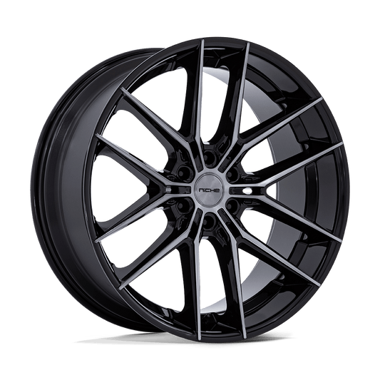 Niche 1PC NC280 PRODIGY 6 GLOSS BLACK DARK TINTED CLEAR