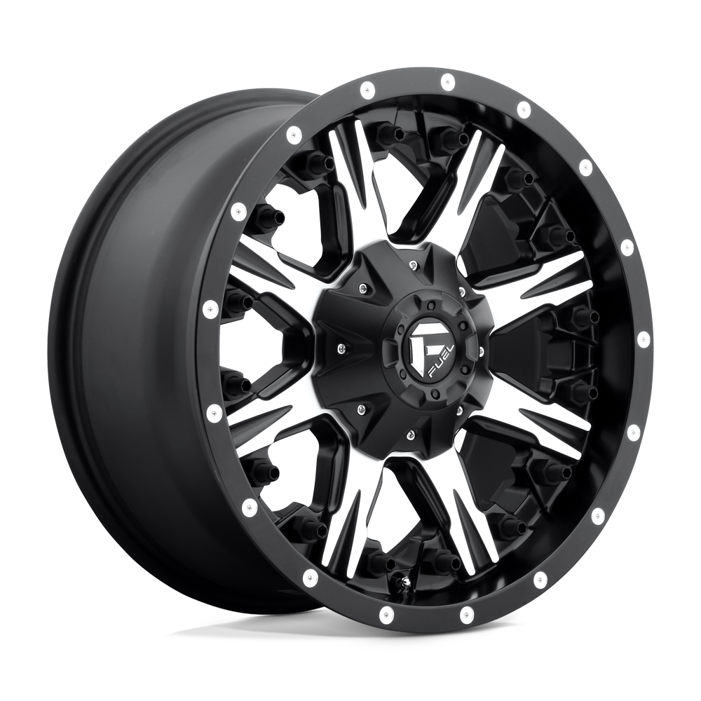 Fuel D541 NUTZ MATTE BLACK MACHINED