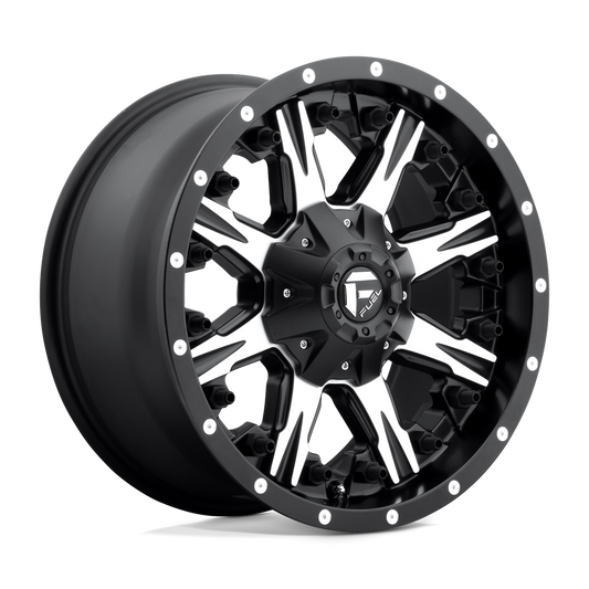 Fuel D541 NUTZ MATTE BLACK MACHINED