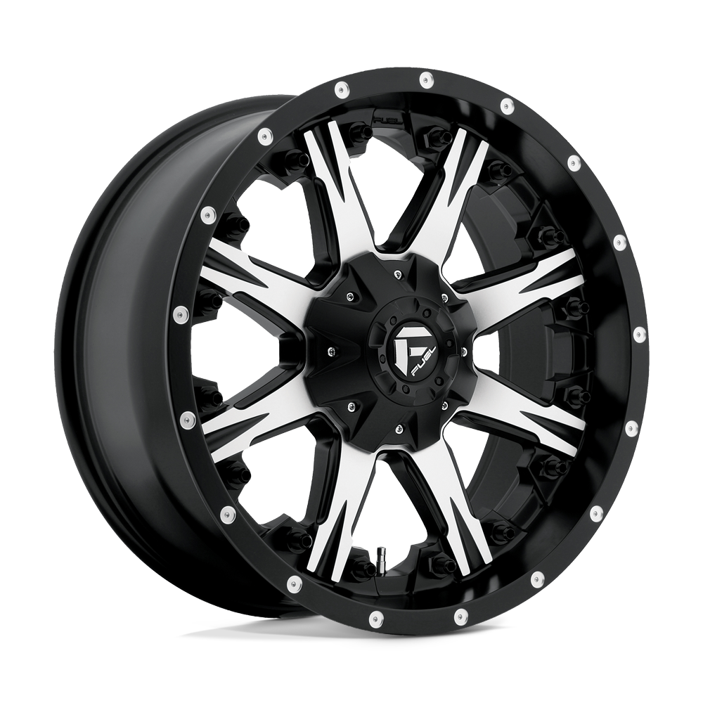 Fuel D541 NUTZ MATTE BLACK MACHINED