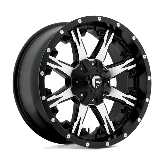 Fuel D541 NUTZ MATTE BLACK MACHINED