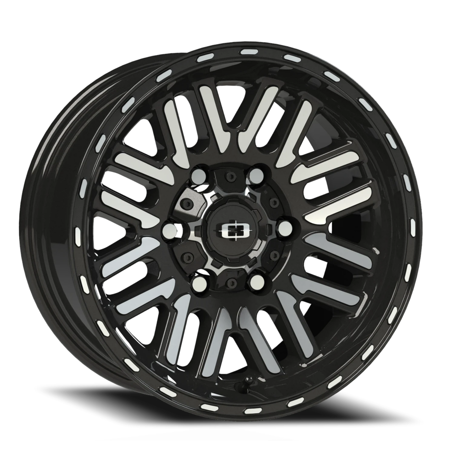 VISION NEXUS 16X8 0 6X139.7 Gloss Black Machined Face
