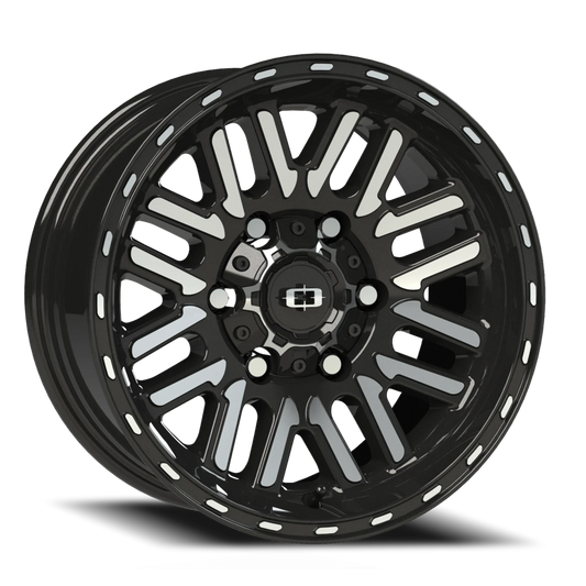 VISION NEXUS 16X8 0 6X139.7 Gloss Black Machined Face