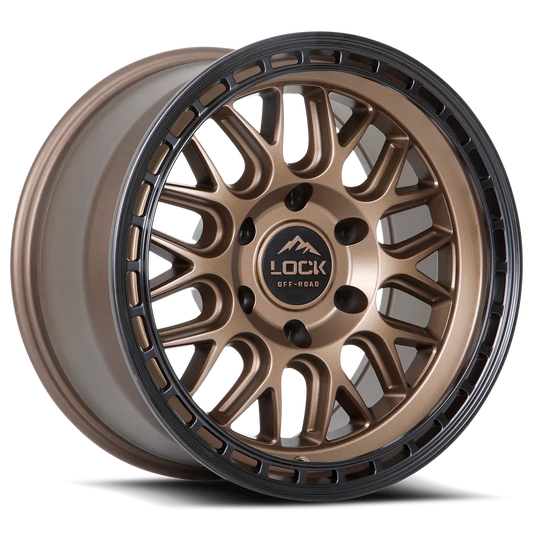 LOCK OFF-ROAD ONYX WHEELS MATTE BRONZE W/BLACK RING