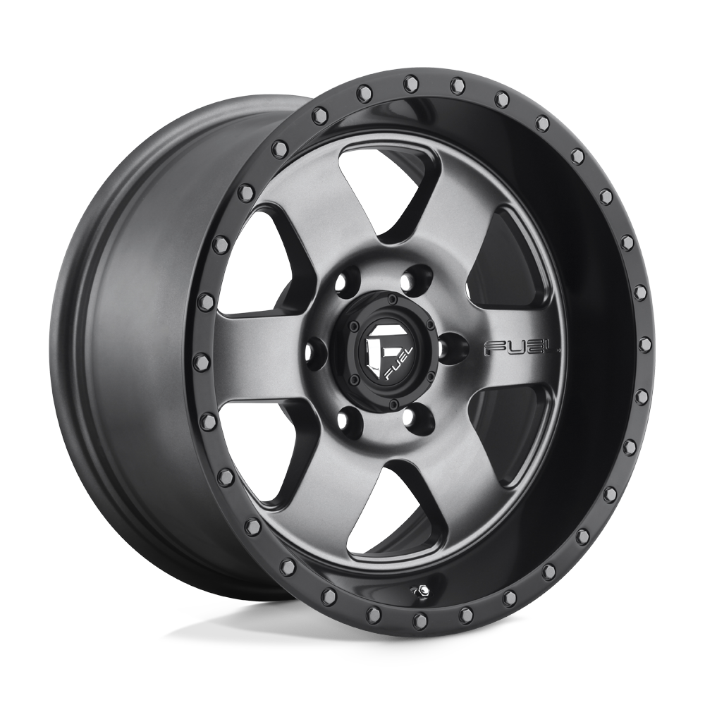 Fuel D619 PODIUM MATTE GUN METAL BLACK BEAD RING