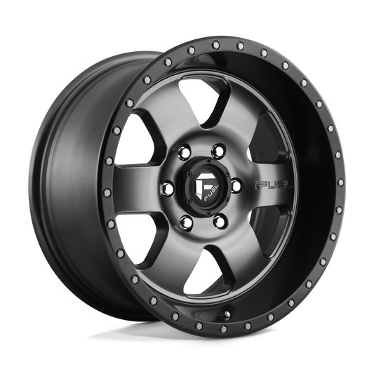 Fuel D619 PODIUM MATTE GUN METAL BLACK BEAD RING