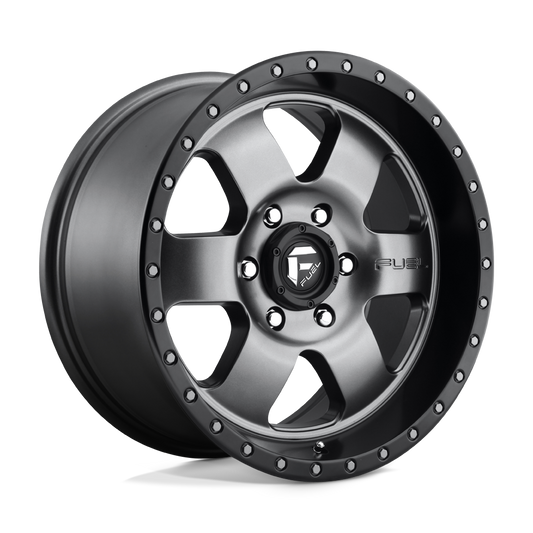 Fuel D619 PODIUM MATTE GUN METAL BLACK BEAD RING