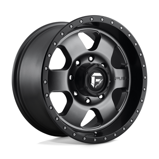 Fuel D619 PODIUM MATTE GUN METAL BLACK BEAD RING