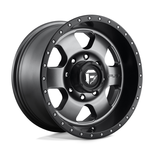 Fuel D619 PODIUM MATTE GUN METAL BLACK BEAD RING
