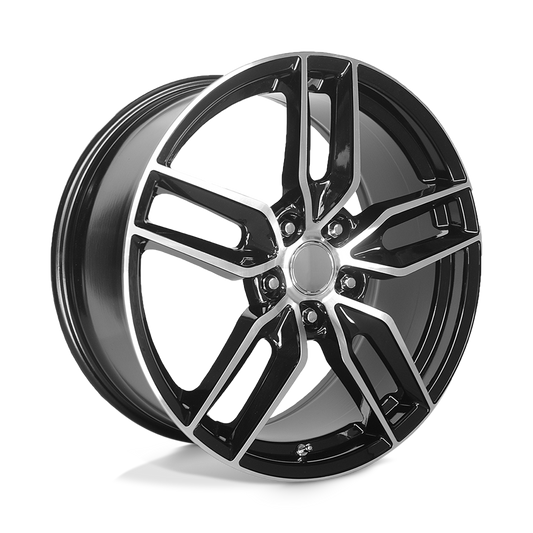 Performance Replicas PR160 GLOSS BLACK WITH MACHINED SPOKES