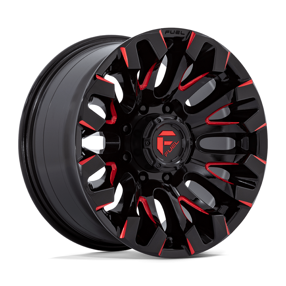 Fuel D829 QUAKE GLOSS BLACK MILLED RED TINT