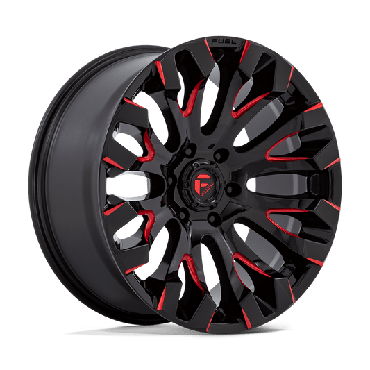 Fuel D829 QUAKE GLOSS BLACK MILLED RED TINT