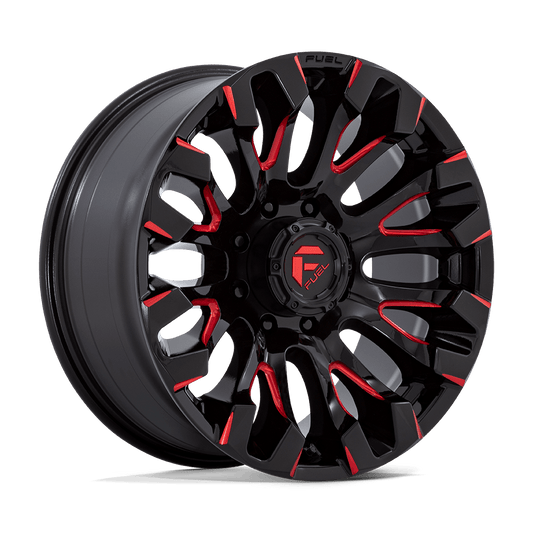 Fuel D829 QUAKE GLOSS BLACK MILLED RED TINT