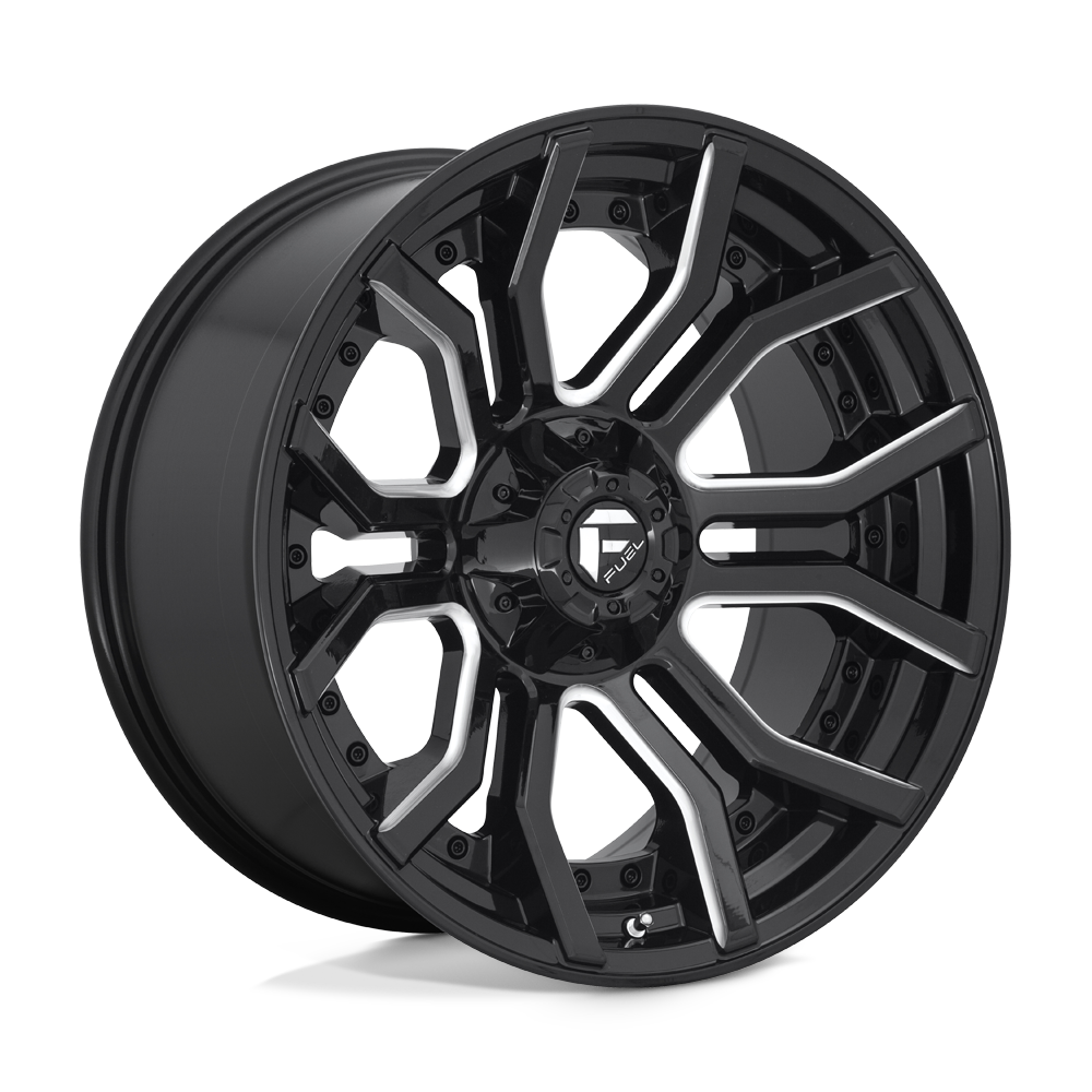 Fuel D711 RAGE GLOSS BLACK MILLED