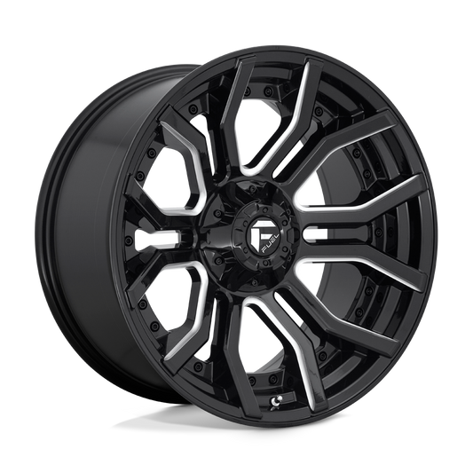 Fuel D711 RAGE GLOSS BLACK MILLED