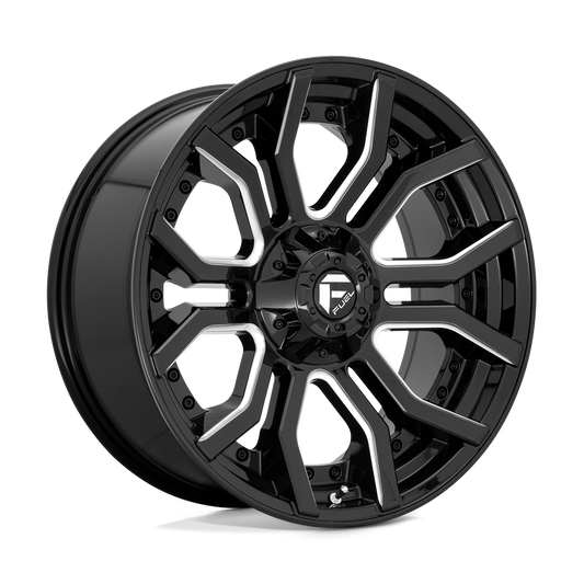Fuel D711 RAGE GLOSS BLACK MILLED