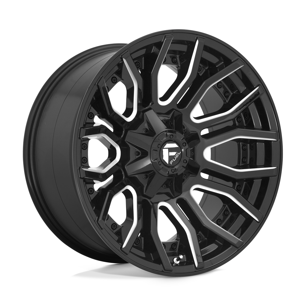 Fuel D711 RAGE GLOSS BLACK MILLED