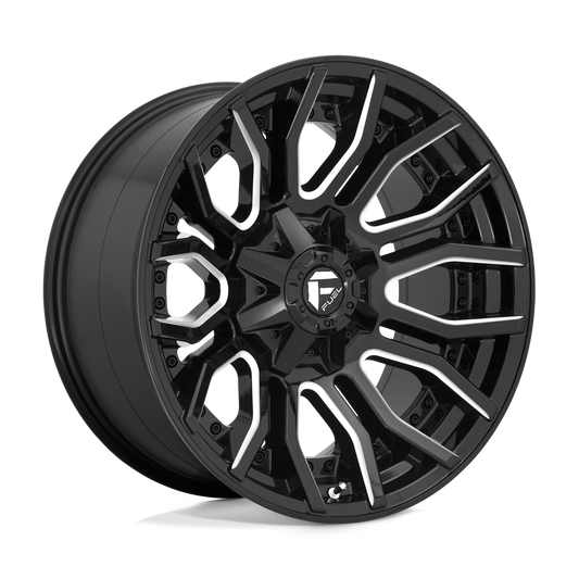Fuel D711 RAGE GLOSS BLACK MILLED