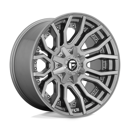 Fuel D713 RAGE PLATINUM BRUSHED GUN METAL TINTED CLEAR