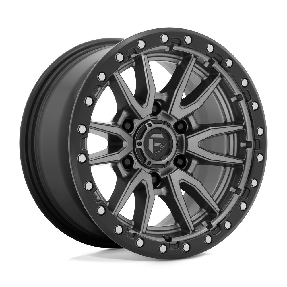 Fuel D680 REBEL MATTE GUN METAL BLACK BEAD RING