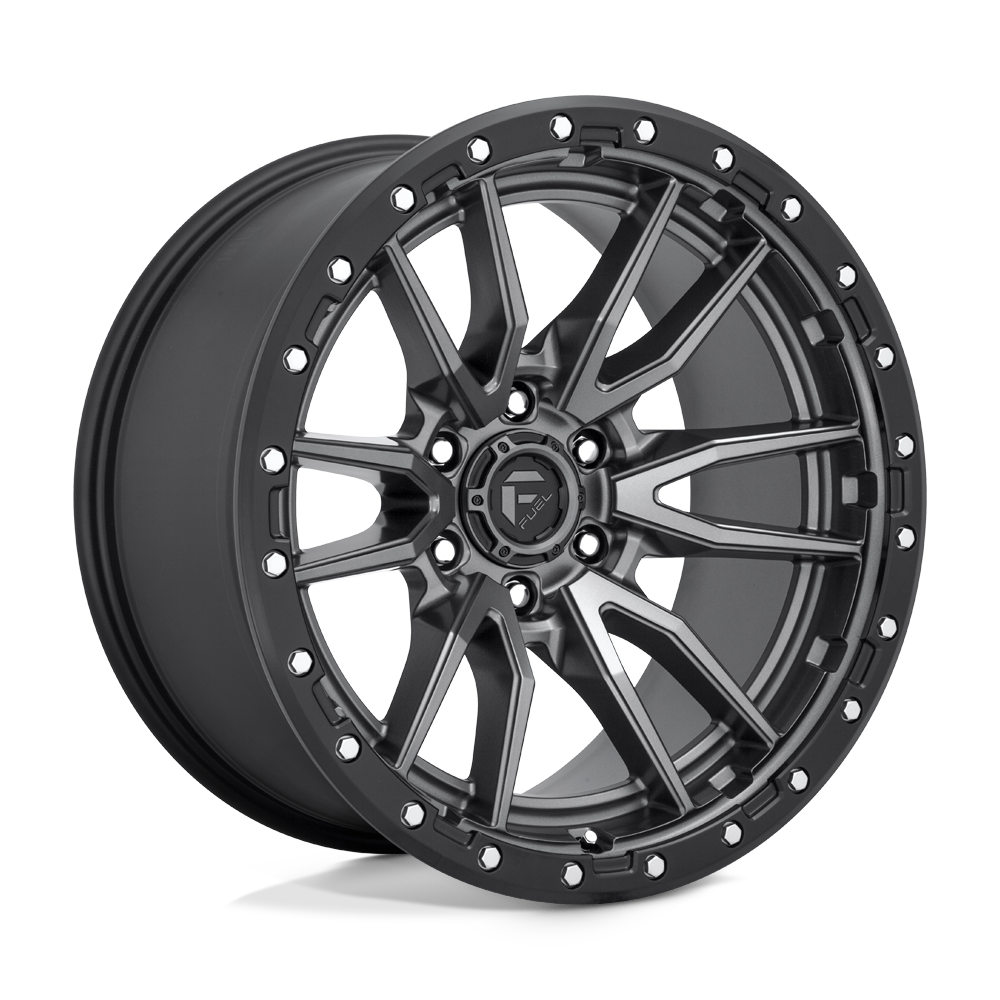 Fuel D680 REBEL MATTE GUN METAL BLACK BEAD RING