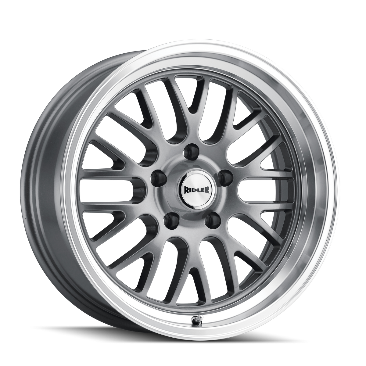 Ridler 607 Custom Wheel Gloss Grey Machined