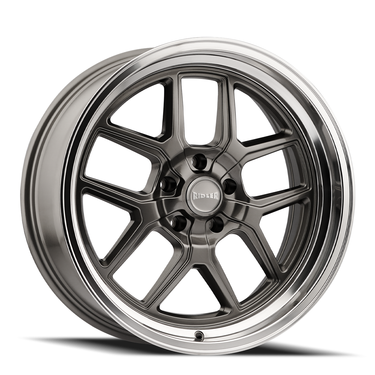 Ridler 610 Custom Wheel Gloss Grey Polished