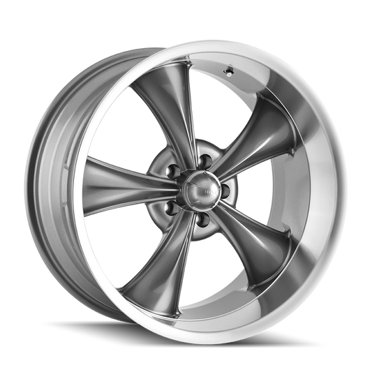 Ridler 695 Custom Wheel Gloss Grey Machined