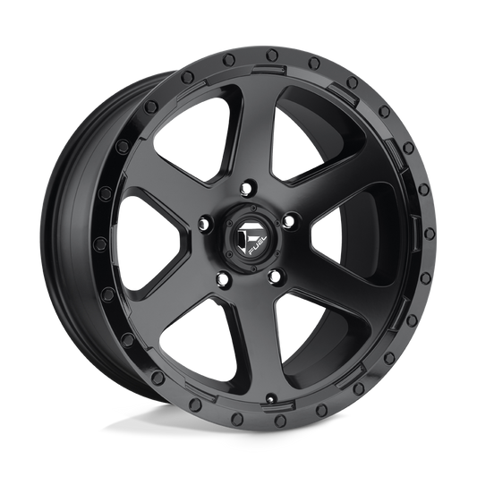 Fuel D589 RIPPER MATTE BLACK GLOSS BLACK LIP