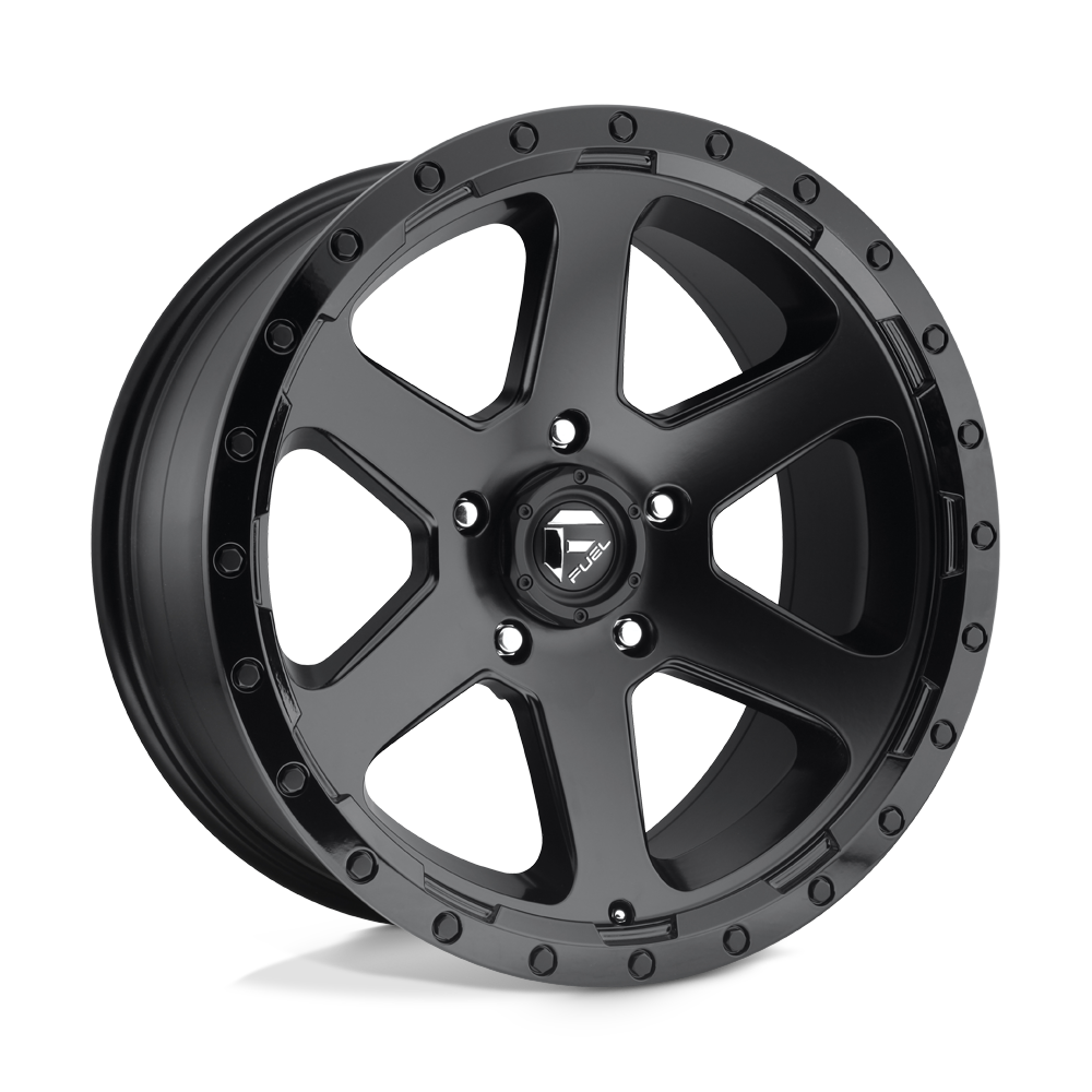 Fuel D589 RIPPER MATTE BLACK GLOSS BLACK LIP